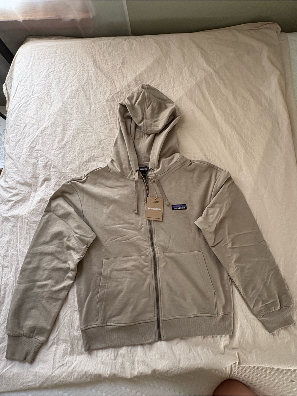 Patagonia Full-Zip Hoodie - Light Beige